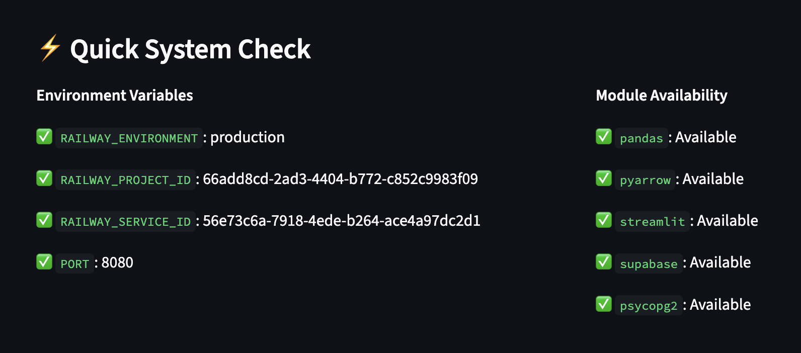 Streamlit Testing Suite
